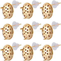 Латунные гвоздики серьги фурнитура&nbsp;KK-BBC0019-01G-01