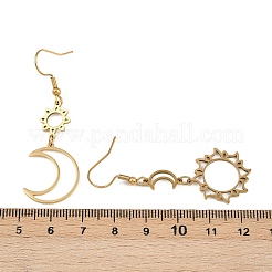 Серьги-подвески из нержавеющей стали 304 в стиле бохо&nbsp;EJEW-F380-01G