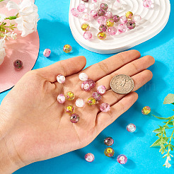 50шт 5 цвета ручной золотой песок бусины лэмпворк нити&nbsp;LAMP-TA0001-42