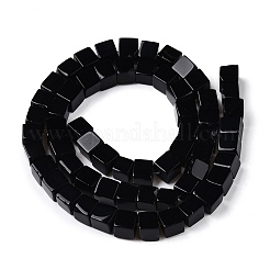 Бусины из натурального черного агата (окрашенные и нагретые)&nbsp;G-T139-6x6-35B