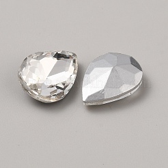 Стеклянные стразы кабошоны&nbsp;LS-GLAA-WH0045-06D