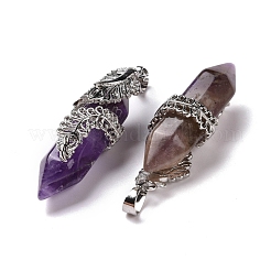 Подвески из натурального аметиста &nbsp;G-E059-02AS-01