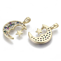 Латунные микро проложить кубического циркония подвески&nbsp;KK-N232-129-NF