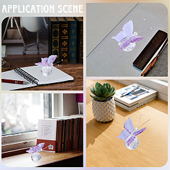 1шт стеклянные хрустальные бабочки для украшения витрины&nbsp;LAMP-CN0001-01A