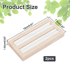 Подставки для деревянных колец на 2 слот&nbsp;ODIS-WH0025-88