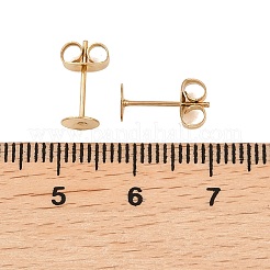 Ионное покрытие (ip) 304 нержавеющая сталь гвоздики фурнитура для сережек&nbsp;X-STAS-H436-24G-5mm