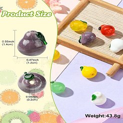 12шт 6 цвета бусины лэмпворк ручной работы&nbsp;LAMP-CJ0002-13