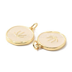 Латунные подвески с реечным покрытием с прыгающим кольцом&nbsp;KK-F852-25G