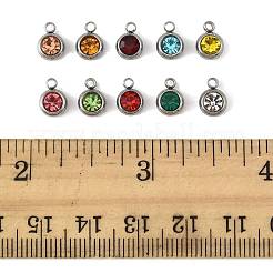 20 шт. 10 цвета 201 нержавеющая сталь стразы подвески&nbsp;STAS-FS0002-05