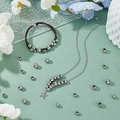 2 стиль 304 нержавеющая сталь европейские бусины&nbsp;STAS-DC0015-67