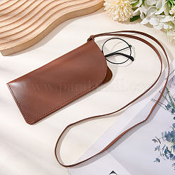 Прямоугольный футляр для очков из искусственной кожи&nbsp;AJEW-WH20130-58A