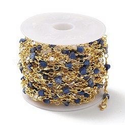 Сердце ручной работы цепочки из натурального содалита из бисера CHC-M024-18G