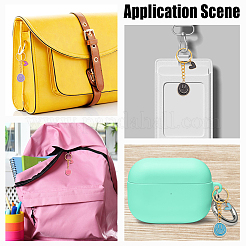 18 шт. 6-цветные эмалевые брелки с подвесками&nbsp;KEYC-HY00016