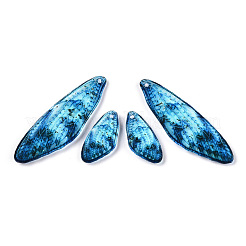 Серьги-крылья из прозрачной смолы с подвесками&nbsp;LS-FIND-TAC0006-58B