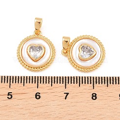 Латунные микро проложить кубического циркония подвески&nbsp;KK-H538-25G-01