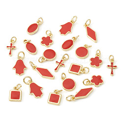 21шт 7 стиля латунные эмалевые подвески&nbsp;KK-TA0003-19D