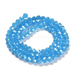 Стеклянные бусины с гальваническим покрытием &nbsp;LS-EGLA-A035-J6mm-A07