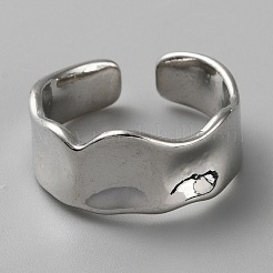 Открытая манжета из кованого сплава&nbsp;RJEW-WH0003-31P