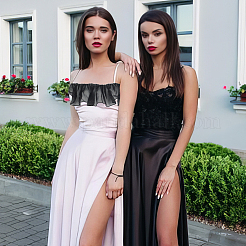 Плиссированная кружевная лента из полиэстера&nbsp;OCOR-WH0078-132A