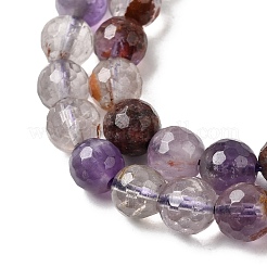 Натуральные фиолетовые фантомные кварцы&nbsp;G-Z127-B01-6mm