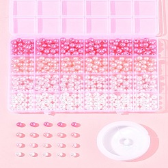 100 шт. 4-цветные бусины из АБС-пластика&nbsp;OACR-FS0002-09A