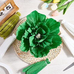 6 шт. искусственные цветы из гофрированной бумаги&nbsp;DIY-WH20007-272C