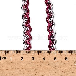 Блестящая полиэстеровая металлическая волнистая бахрома лента&nbsp;OCOR-XCP0002-64