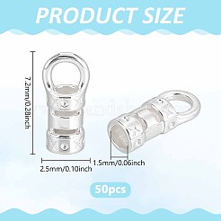 50 шт. латунные наконечники для шнура&nbsp;KK-PH0012-88A