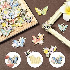 28шт 7 стиля подвески из сплава с эмалью&nbsp;ENAM-YW0004-96