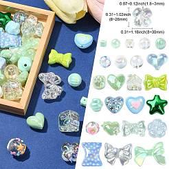 Акриловые бусины с уф-покрытием&nbsp;FIND-CJC0010-90B