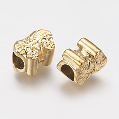 Ионное покрытие (IP) 304 нержавеющая сталь европейские бусины&nbsp;STAS-J022-016G