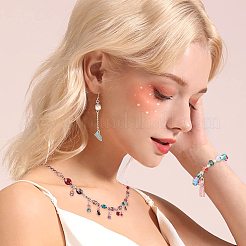 Гальванические природный кристалл кварца бусы пряди&nbsp;G-GA0001-24