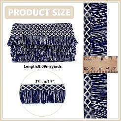 8.8 ярд полиэстеровой кружевной ленты в национальном стиле&nbsp;OCOR-HY0001-43