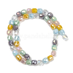 Гальванические непрозрачные стеклянные бусины&nbsp;EGLA-G039-03A-01