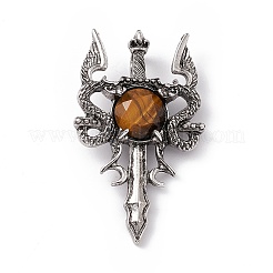 Природных тигровый глаз подвески&nbsp;G-H281-03D