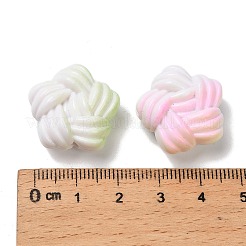 Непрозрачные акриловые бусины с распылением OACR-P032-01B-M