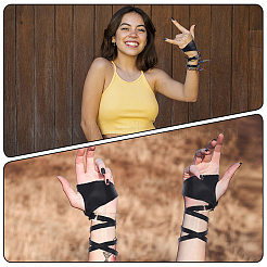 1 пара сексуальных браслетов-оберток из искусственной кожи&nbsp;AJEW-CL0001-39