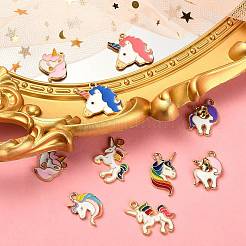 60шт 10 стиля подвески из сплава с эмалью&nbsp;ENAM-CJ0002-69