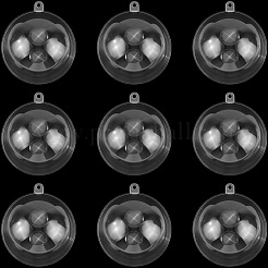 10 шт. прозрачных акриловых елочных шаров-подвесок&nbsp;DIY-CP0013-38B