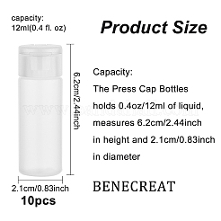 Пластиковые пустые бутылки многоразового использования с откидной крышкой на 12 мл&nbsp;LS-MRMJ-WH0037-13A