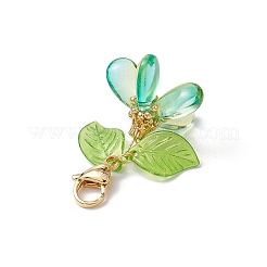 Подвески из цветочного стекла украшения&nbsp;HJEW-MZ00213-01