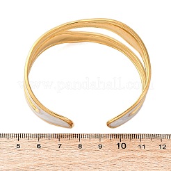 Браслеты из нержавеющей стали 304 с эмалью для женщин&nbsp;BJEW-D306-04G