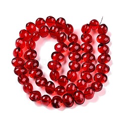 Прозрачные стеклянные бусины гальваническим пряди&nbsp;X-EGLA-N012-06A