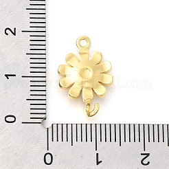 Подвески-соединители в виде цветков из латуни с эмалью&nbsp;LS-KK-C121-04G-02