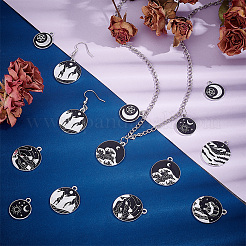 35шт 7 стиля подвески из сплава с эмалью&nbsp;ENAM-PH0002-81