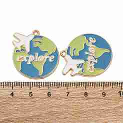 Подвески из эмали и сплава&nbsp;LS-ENAM-V002-03KCG