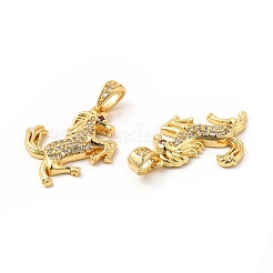 Латунные микро проложить кубического циркония подвески&nbsp;KK-H441-11G
