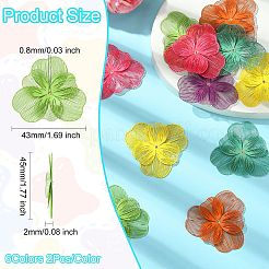 12 шт. 6-х цветные колпачки из нержавеющей стали 430&nbsp;STAS-CJ0002-54