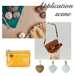 15 шт. 15 стиля подвески в форме сердца с драгоценными камнями&nbsp;G-FI0001-34