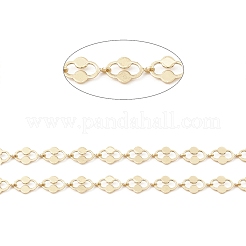 Латунный овал с плоскими цепочками с круглыми звеньями&nbsp;CHC-M025-17G